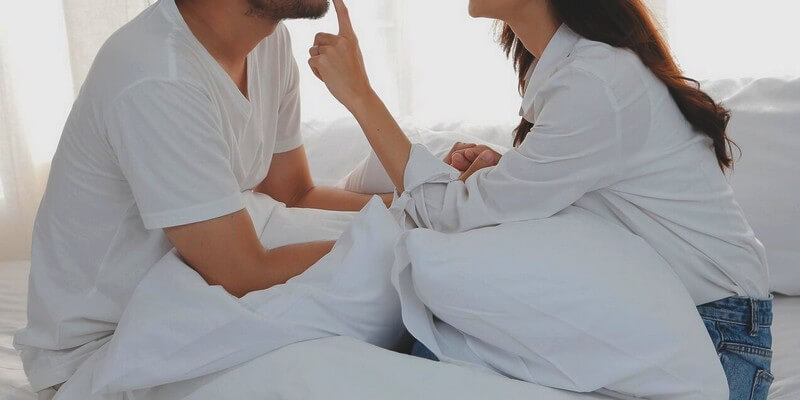 Dispute entre une femme et son homme